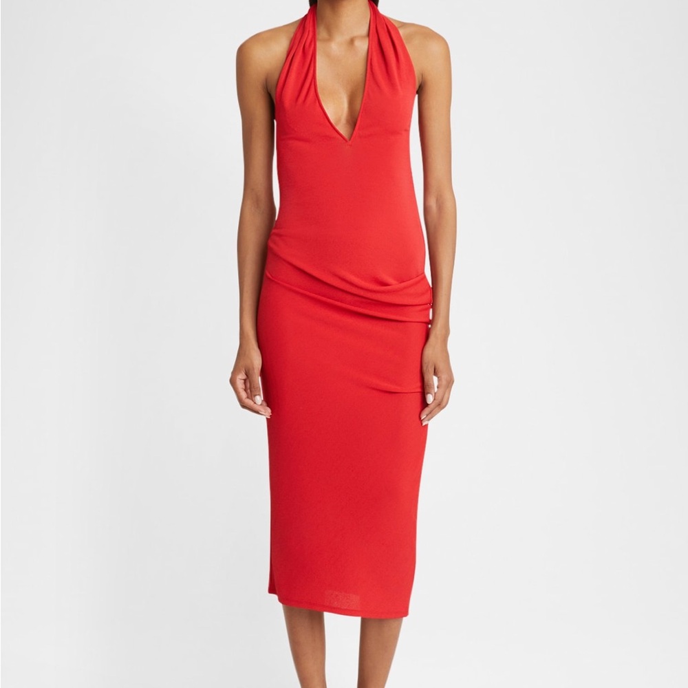 NWT Jacquemus Pasadena Red Halter Dress $790